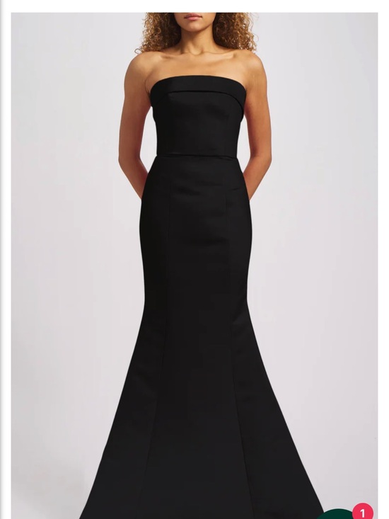 Amsale Dresses & Skirts - Amsale Black Strapless Mermaid Gown